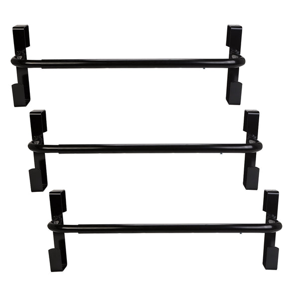 Blanket Bar Adjustable Portable with Hooks - 3 Pack